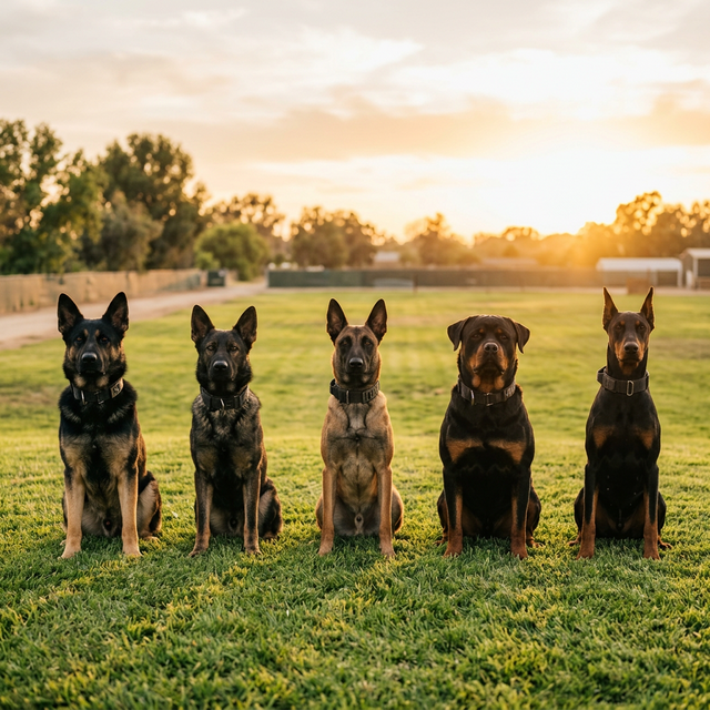 Professional guard dog and protection training in California