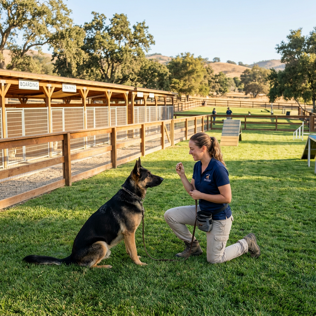 Dog boarding and training near me California